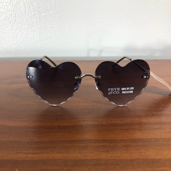 Frye Accessories - Frye & Co Rimless Heart Shaped Sunglasses